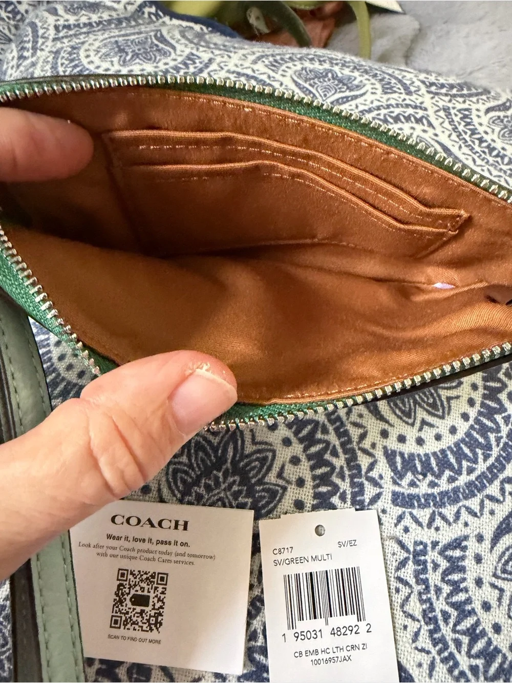 Coach pebbled leather